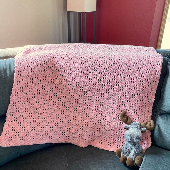 Handmade Crochet Baby Blanket - Picture 2 of 13